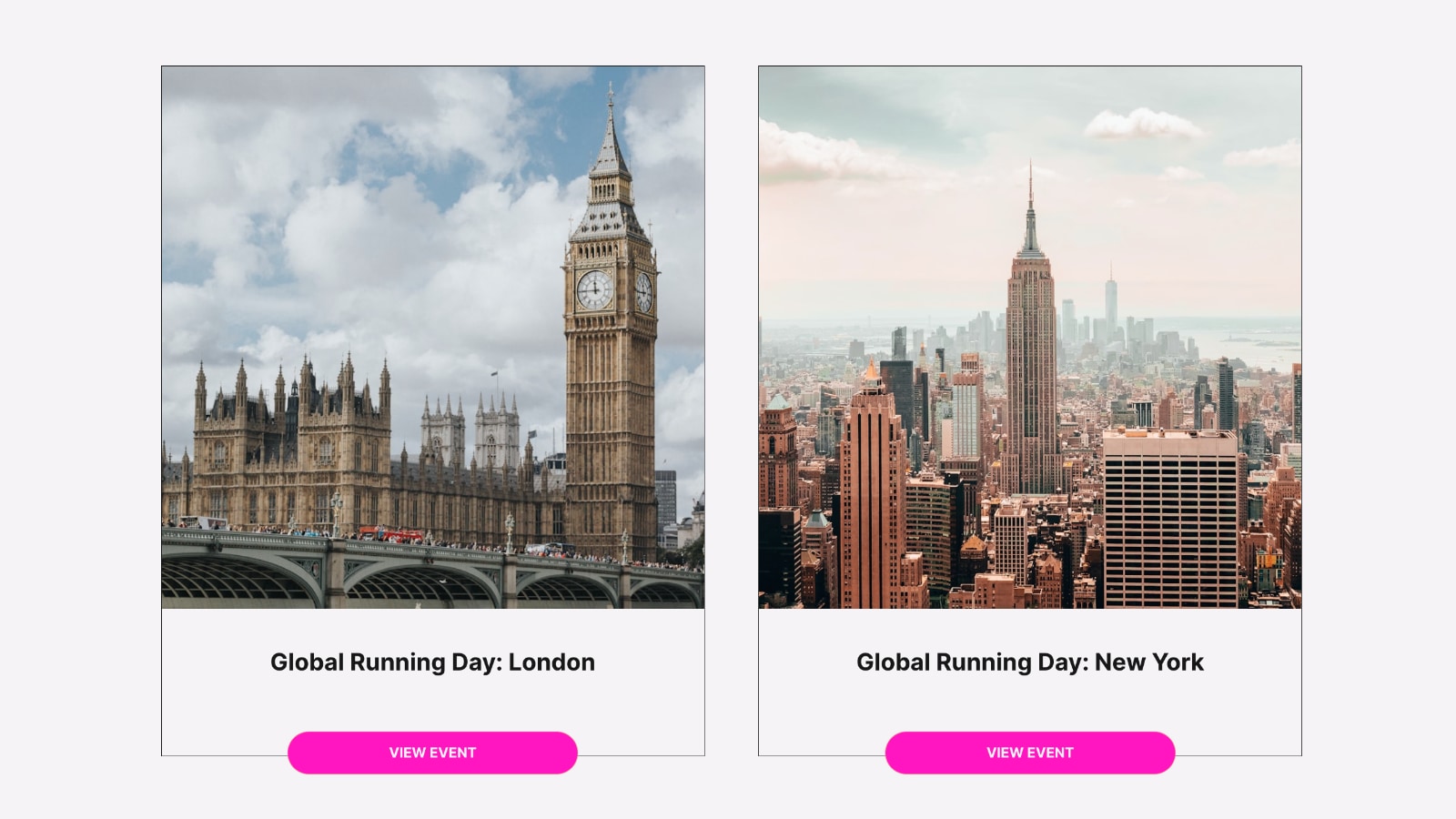 Peloton Studios Run Club Global Running Day webpage