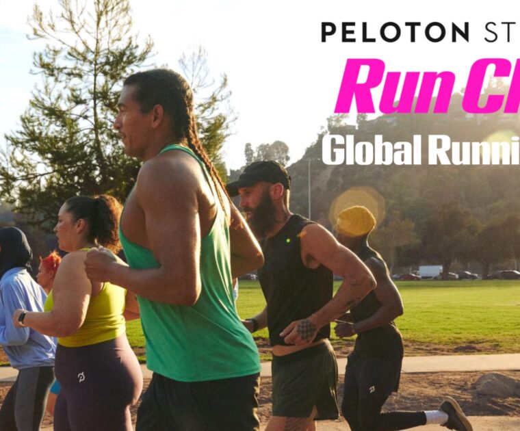 Peloton Studios Run Club Global Running Day webpage