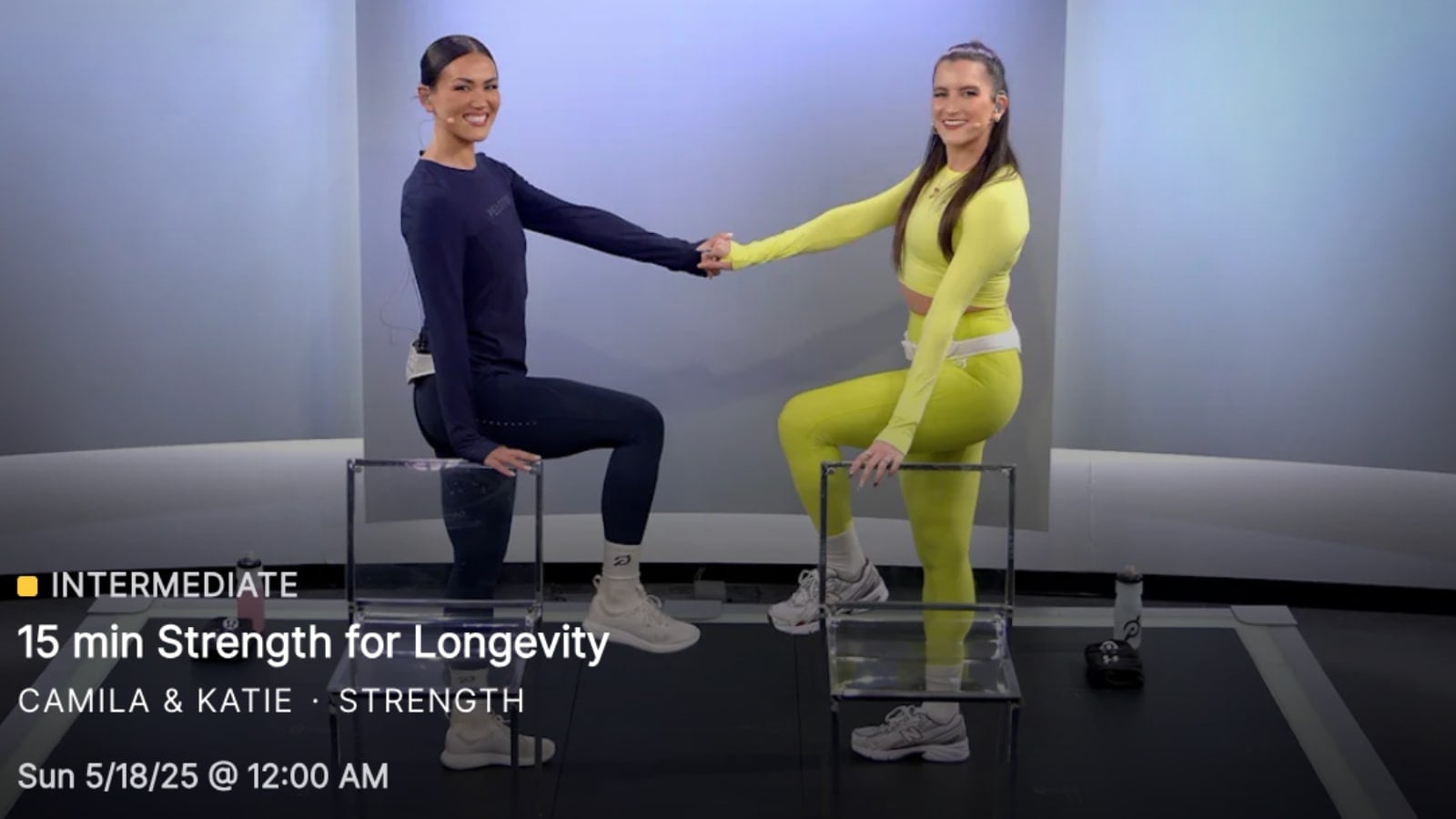 Peloton Strength for Longevity class with Camila Ramon & Katie Wang.