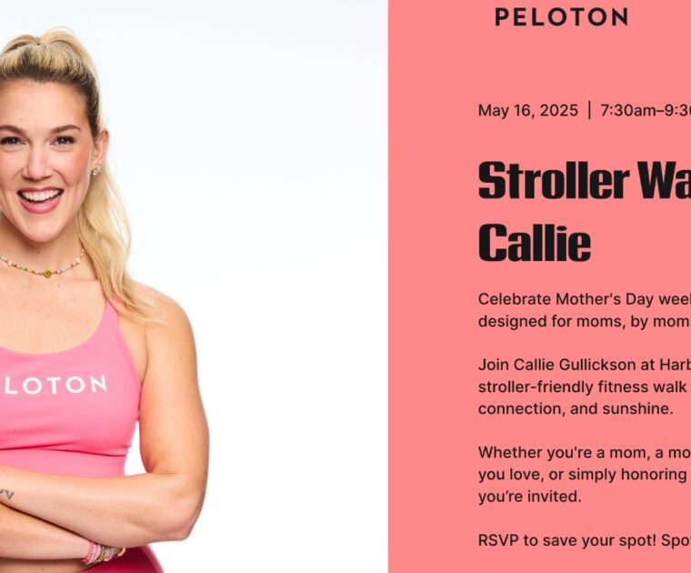 "Stroller Walk with Callie" event website.