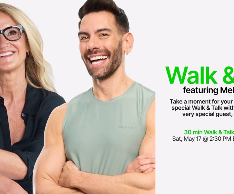 Mel Robbins will be in a Peloton class for Matty Maggiacomo's "Walk & Talk" class this weekend.