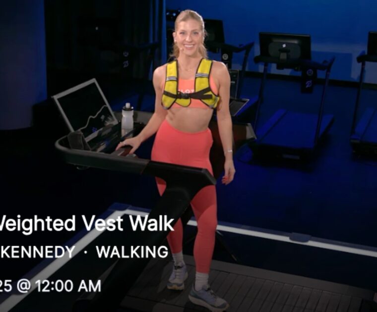 Peloton Weighted Vest walk with Rebecca Kennedy.