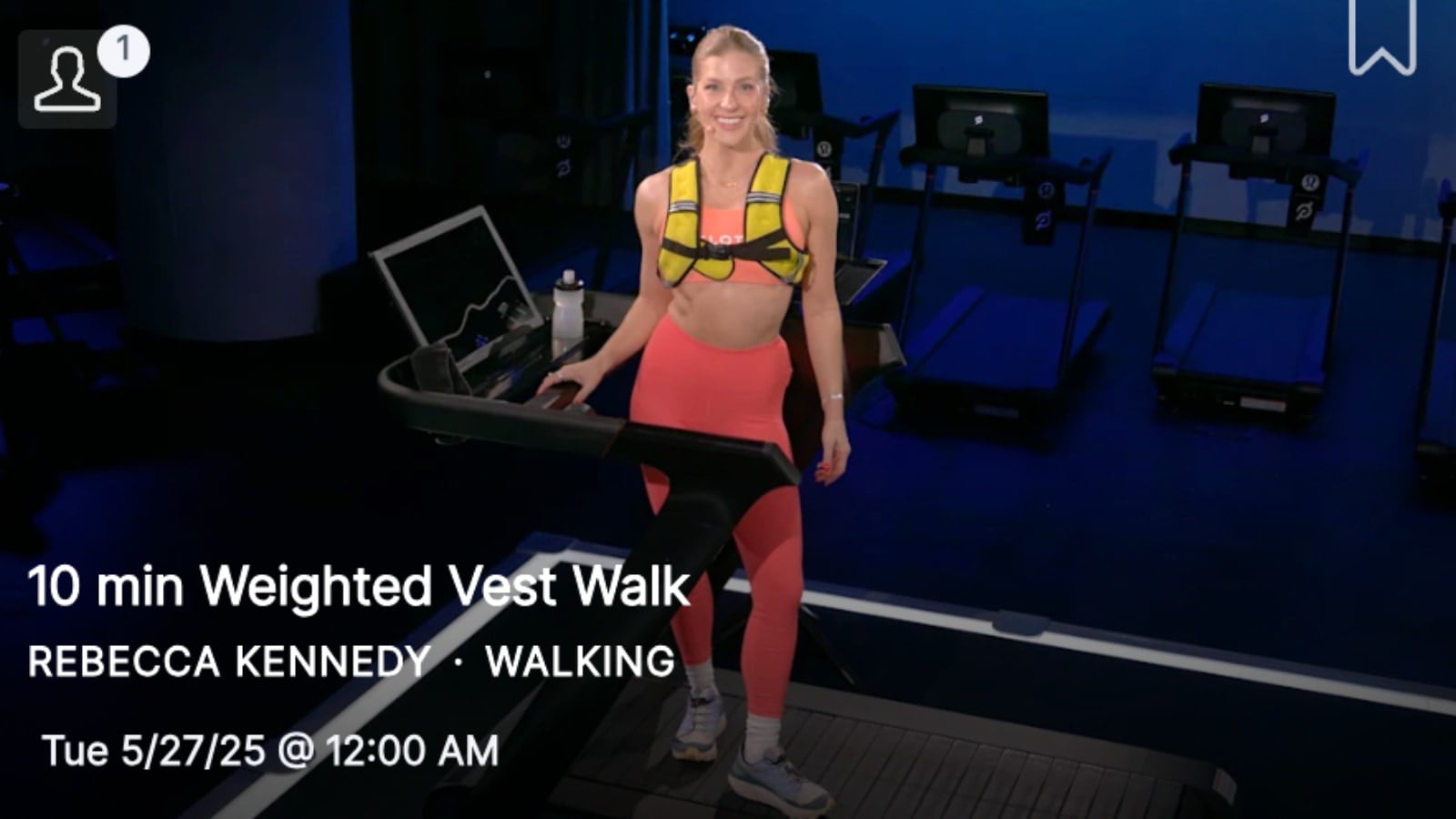 Peloton Weighted Vest walk with Rebecca Kennedy.