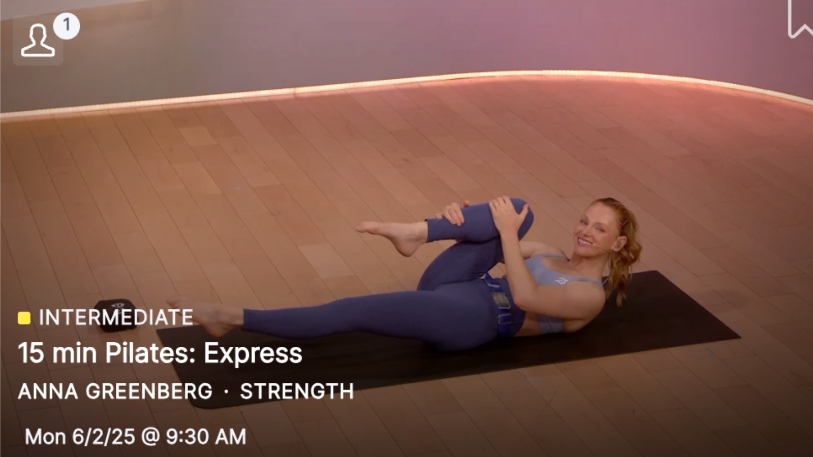 Anna taught a new Pilates: Express this week.