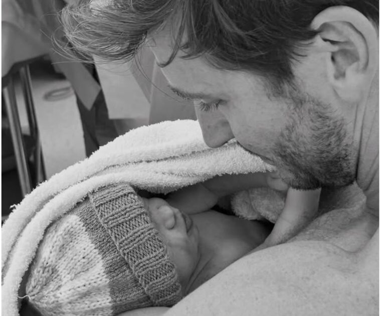 Bradley Rose and his first child - Grayson Everett Rose