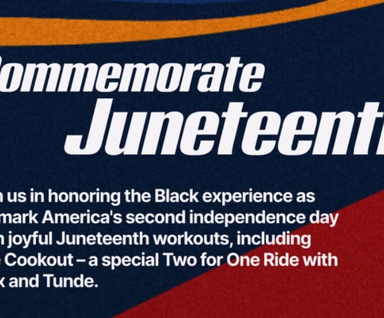 Peloton 2025 Juneteenth social media post.