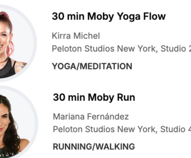 Peloton’s July 2025 artist series classes with Moby