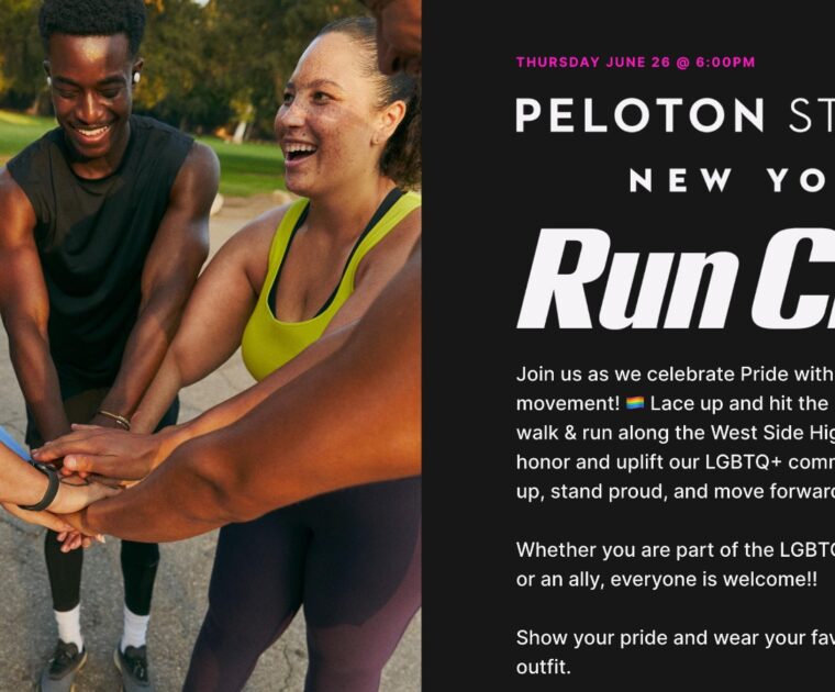 Peloton's June Run Club in New York City.