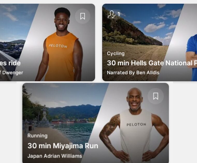 New Peloton guided scenic classes released in June 2025.