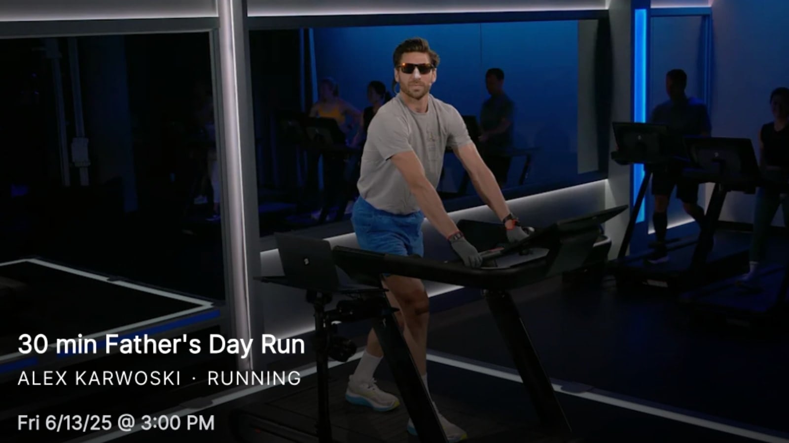 A 2025 Peloton Father's Day class.
