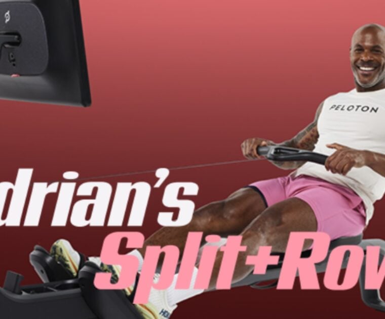Adrian William's 3-Day Split + Row program on Peloton.