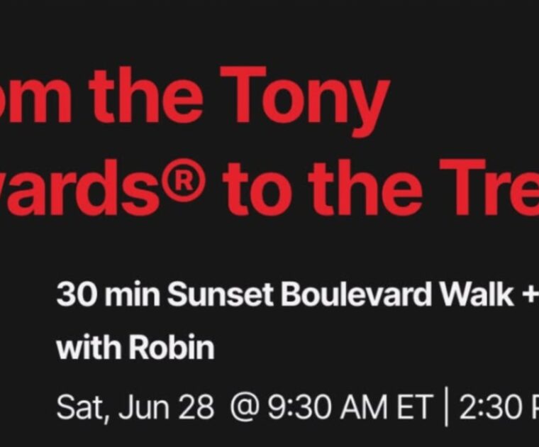 @PelotonStudios Instagram Story announcing "Sunset Boulevard" class.