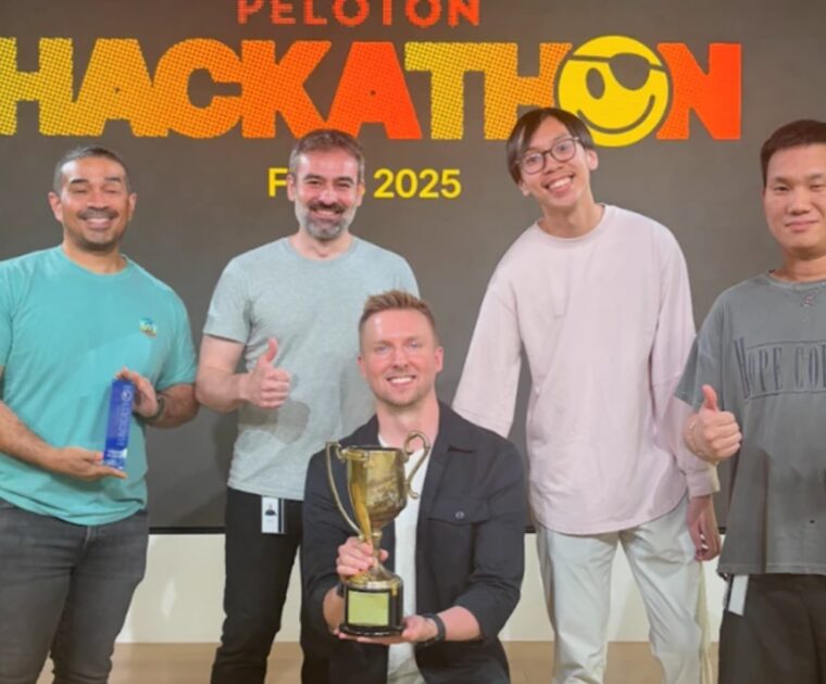 Peloton's 2025 Hackathon event. Image credit Peloton social media