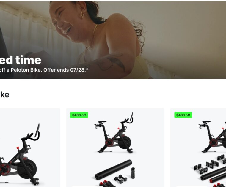 Discount on original Peloton Bike for July 2025.