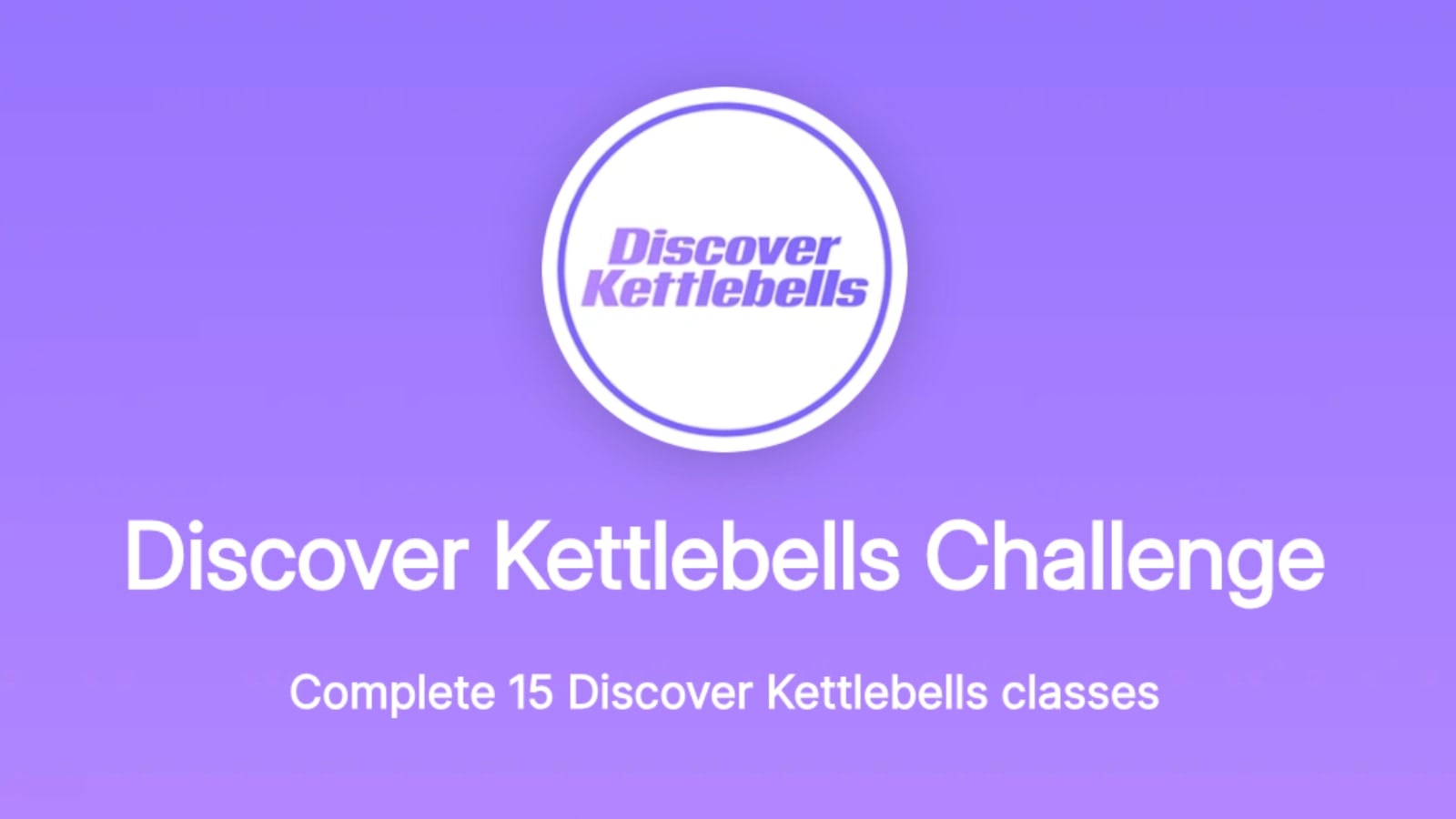 Peloton's Discover Kettlebells Flash Challenge
