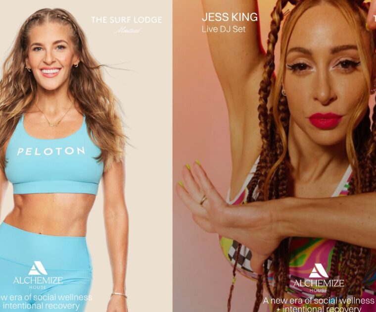 Jess King & Rebecca Kennedy at the Daybreaker Event.