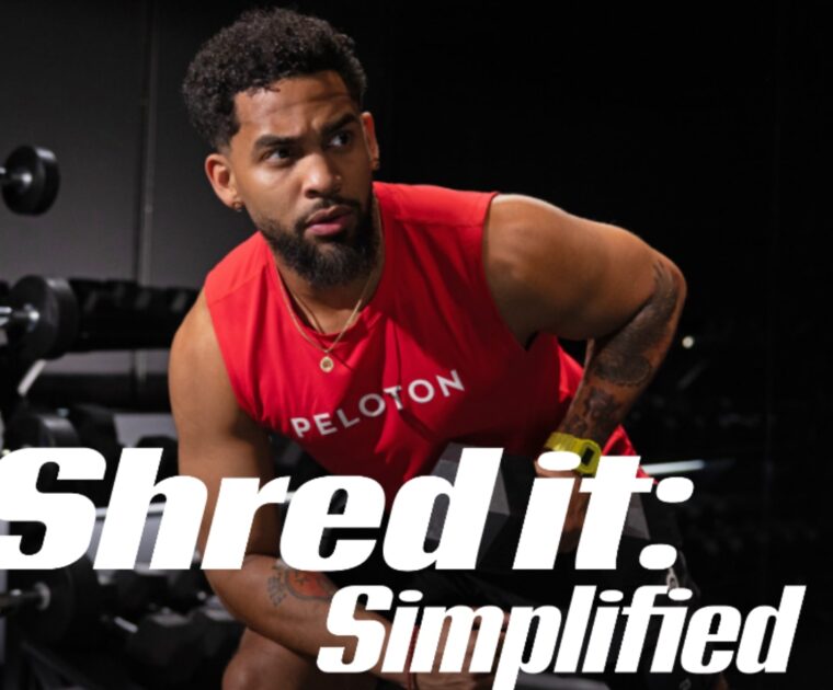 Rad Lopez's "Shred It: Simplified" program on the Peloton Strength+ app.