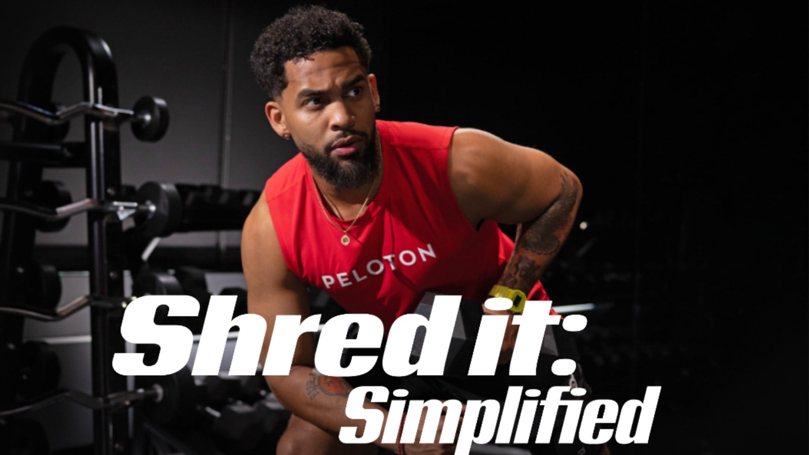 Rad Lopez's "Shred It: Simplified" program on the Peloton Strength+ app.