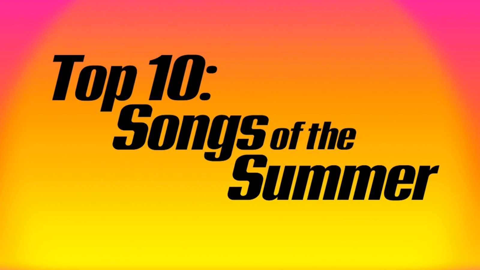 Peloton's Top 10 Songs Of The Summer for 2025 collection.