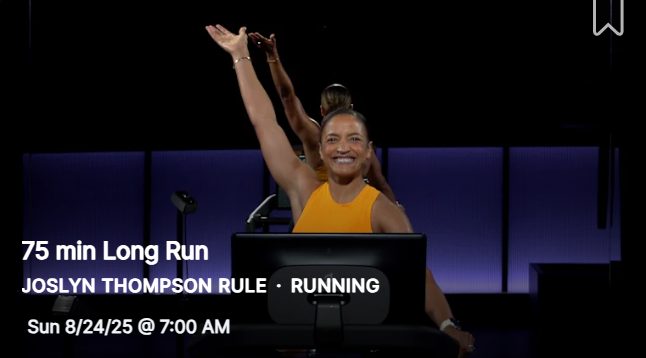 Joslyn Thompson Rule's 75 minute Long Run from August 24, 2025