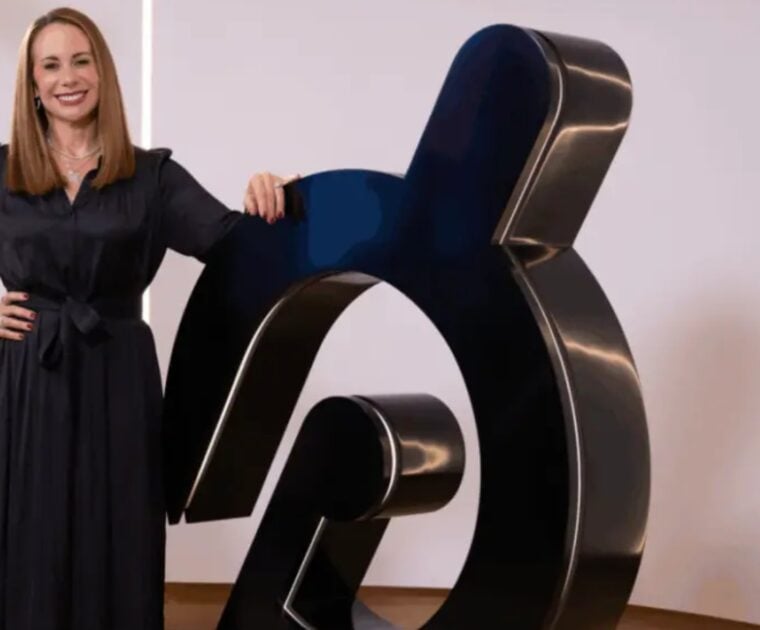 Jennifer Cotter at Peloton. Image credit "The Shift" and Peloton.