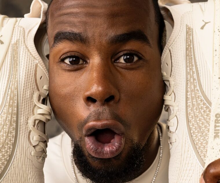 Alex Toussaint's Instagram post announcing latest PUMA collaboration.