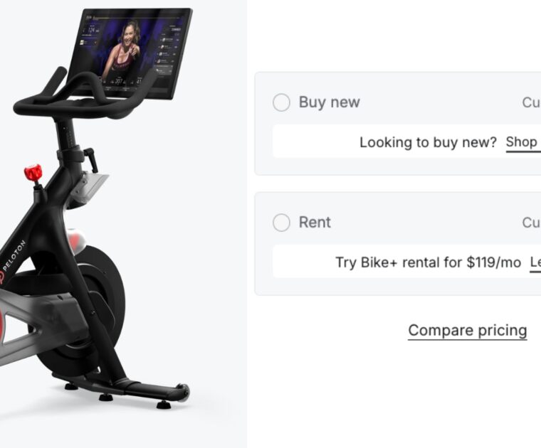 The original Peloton bike is "Currently available" / out of stock in the US & Canada.