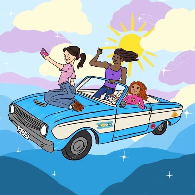 Track artwork for Camila Ramon's new song & music video for "No Hay Fotos"