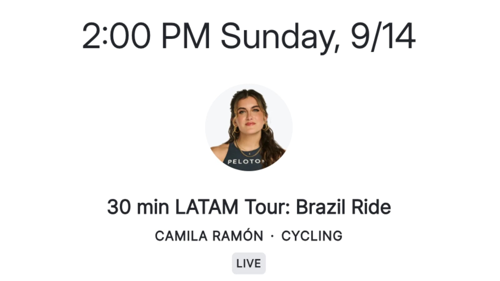 LATAM Tour: Brazil ride on upcoming schedule with Camila Ramón