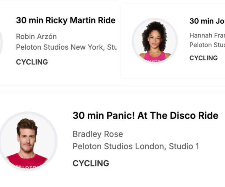 Peloton’s October 2025 artist series classes with Ricky Martin, Panic! At the Disco, and Jorja Smith