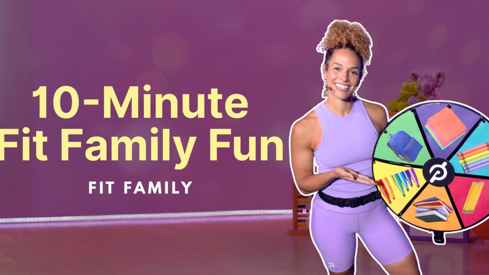 Peloton Fit Family classes on YouTube.