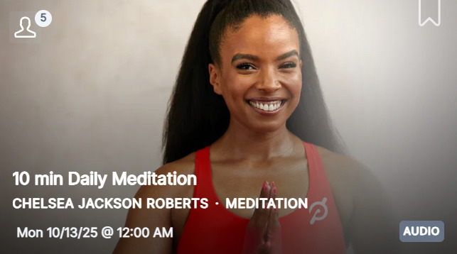 Chelsea's 10 minute Daily Meditation from October 13, 2025