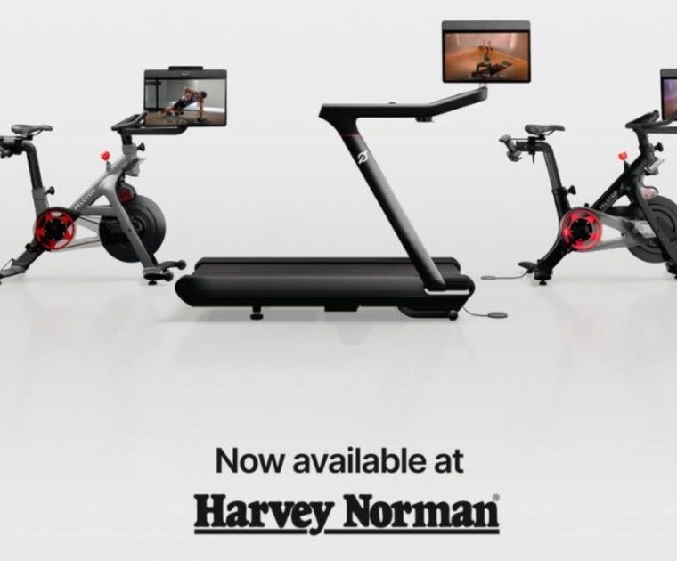 Peloton in Harvey Norman in Australia.