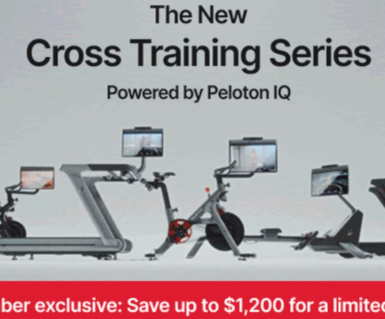 Member discounts on new Peloton Cross Training devices.