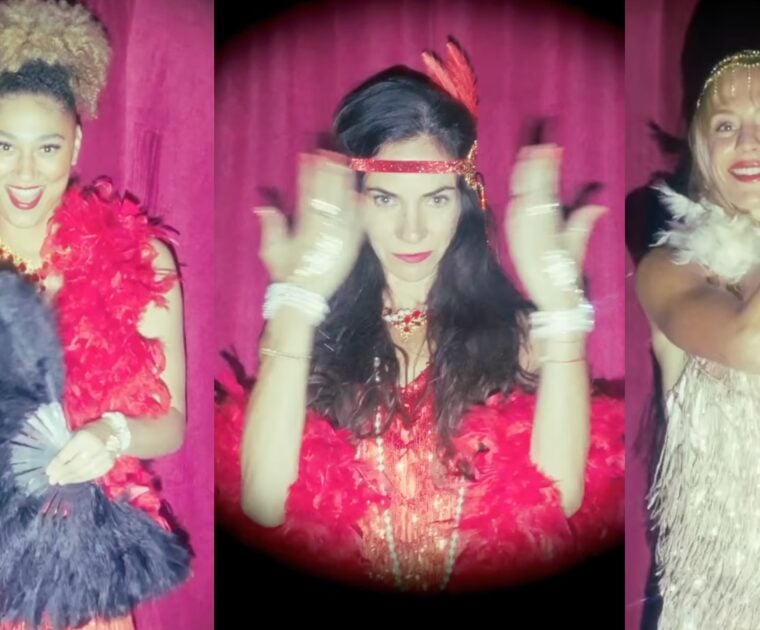 Images from Peloton social media post announcing the Taylor Swift The Life Of a Showgirl artist series.