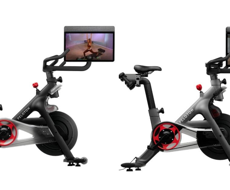 Side by side of the new Peloton Cross Training Bike & Bike+