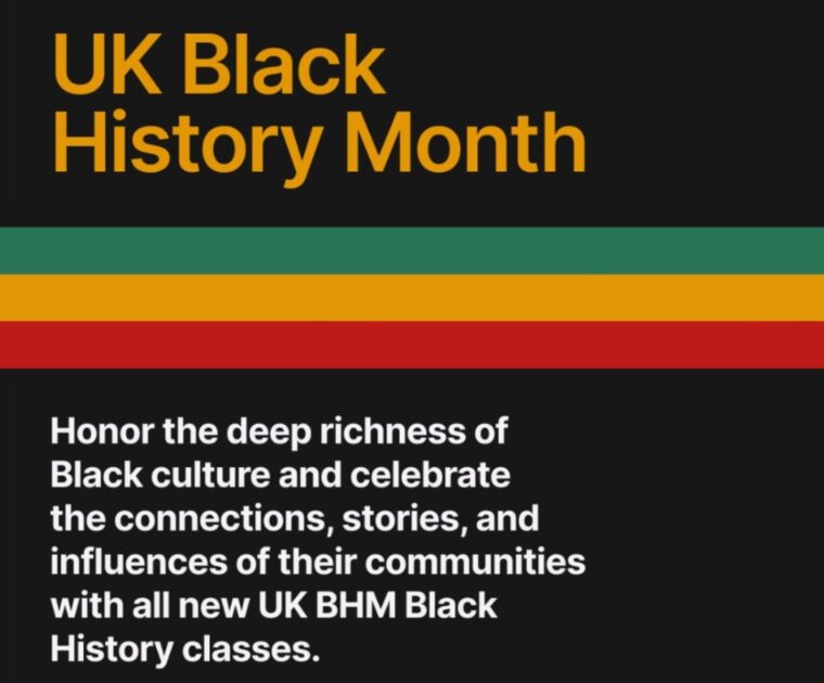 @PelotonStudios Instagram post announcing 2025 UK BHM classes.