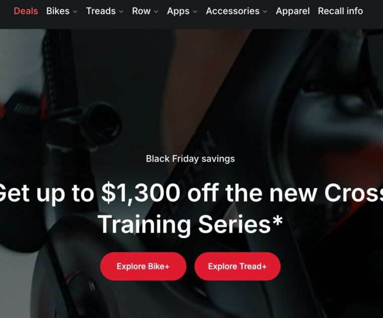 Peloton's 2025 Black Friday sales.