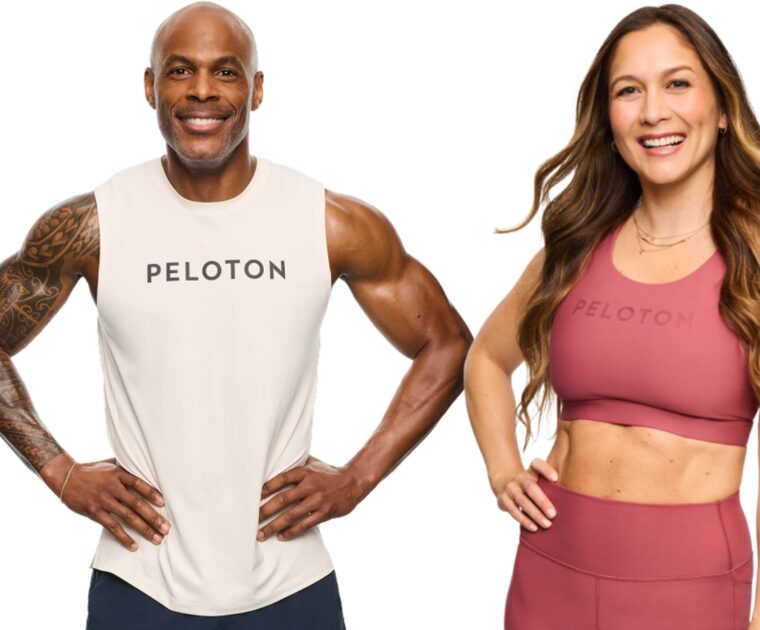 Peloton instructors Emma Lovewell & Adrian Williams.