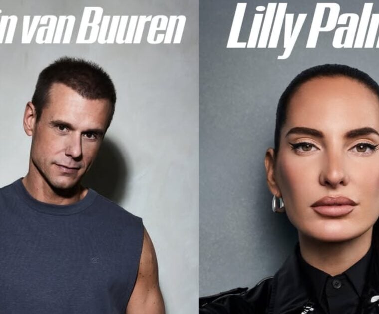 Armin Van Buuren & Lilly Palmer Armada Music Live DJ classes. Image credit Peloton.