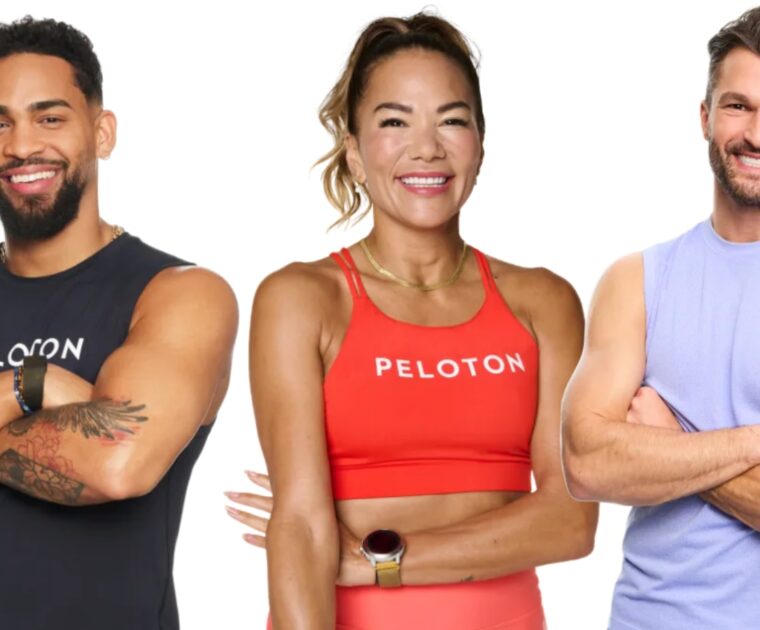 Peloton instructors Rad Lopez, Susie Chan, and Jon Hosking.