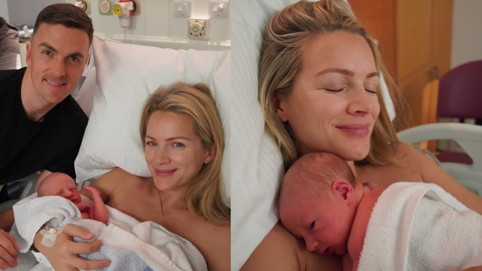 Ben and Leanne's Instagram post announcing birth of son, Ace.