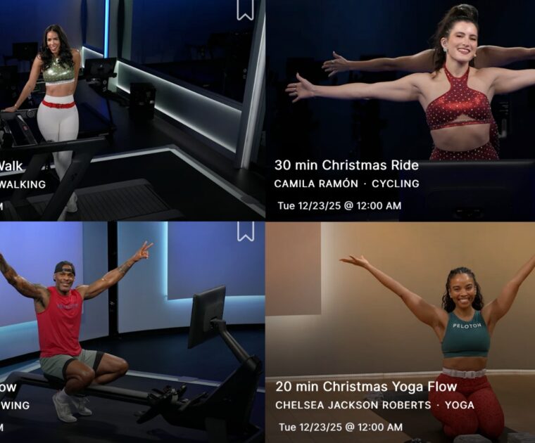 Peloton Christmas Classes for 2025.