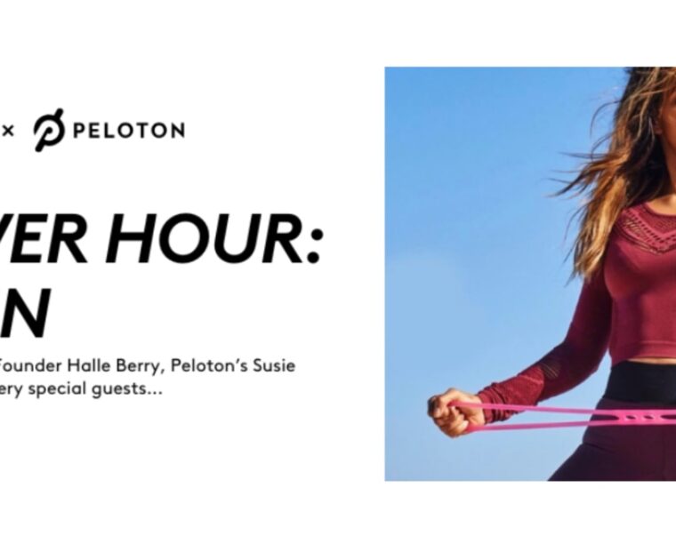 Peloton x ReSpin Virtual event with Susie Chan & Halle Berry.
