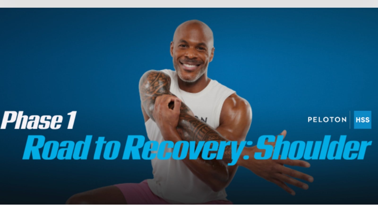 Peloton's "Road To Recovery: Shoulder" program.