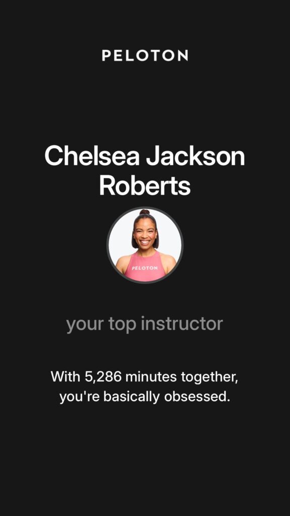 Top instructor from the Peloton Victory Lap / year In Review