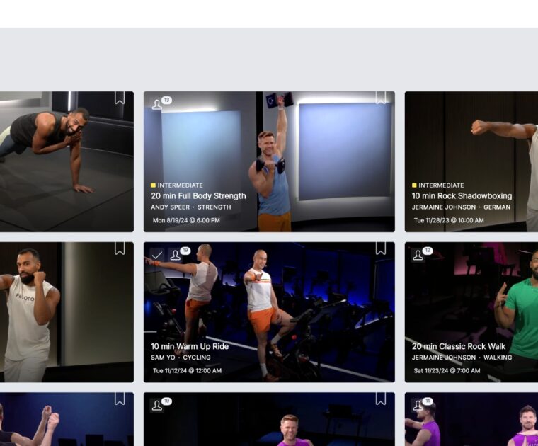 Searching for "All Along The Watchtower" (with quotes) on Peloton.