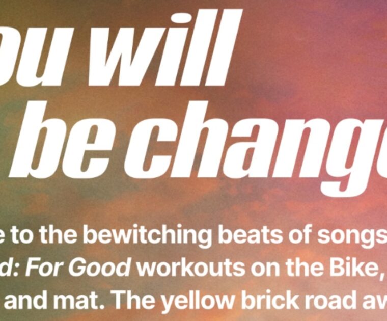 Peloton Wicked For Good classes. Image credit PelotonStudios IG.