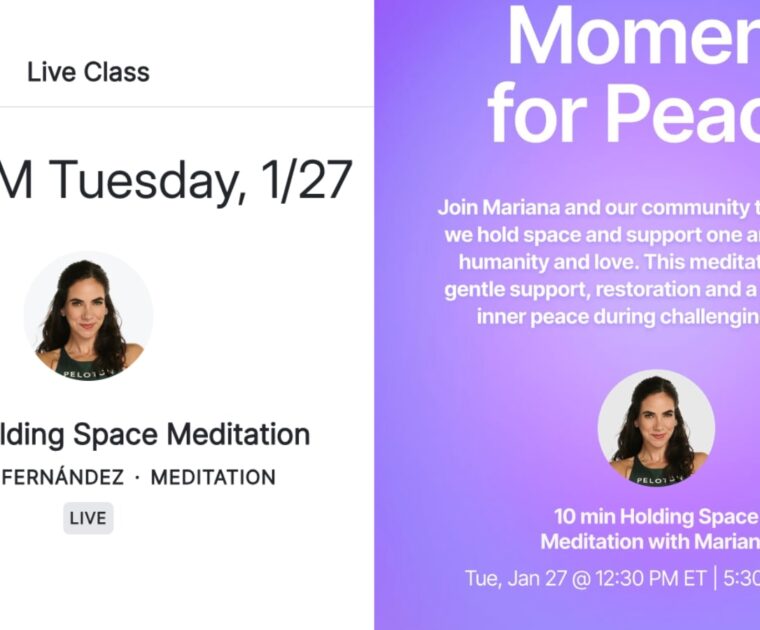 Holding space meditation with Mariana Fernandez.