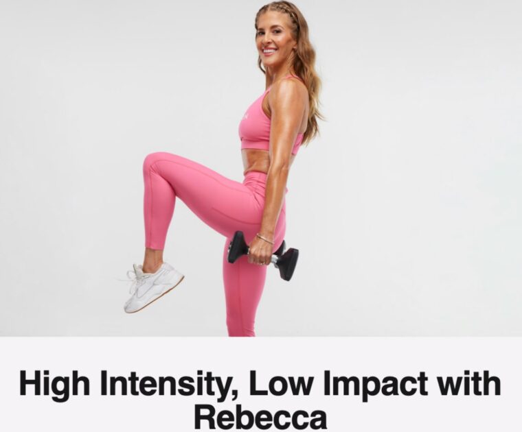 Peloton January Workouts to Watch email highlighting new collection from Rebecca Kennedy